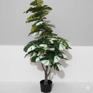 Artificial Indoor Decorative Tree Plant with Pot – Realistic Faux Green Plant for Home & Office Décor